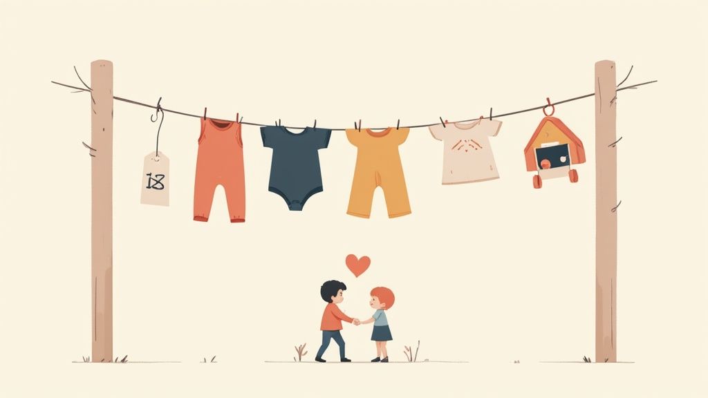 Secondhand und Tausch für Kinderkleidung