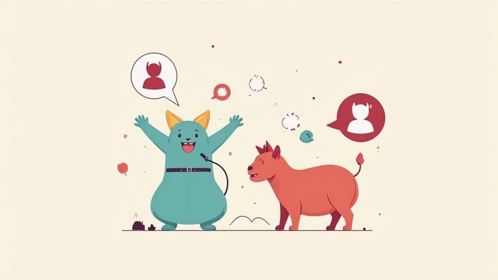 Eine Person hält ein Smartphone in der Hand und schaut auf einen Gutscheincode, während im Hintergrund ein Laptop mit einem Online-Shop zu sehen ist.