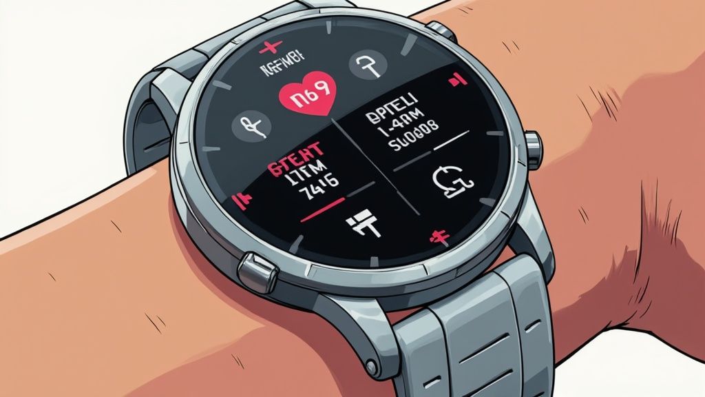 Eine Smartwatch unter 50 Euro zeigt Benachrichtigungen und Gesundheitsdaten an