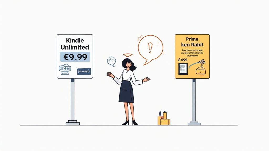 Eine Person liest entspannt ein E-Book auf einem Tablet im Bett.