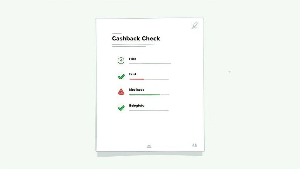 Eine Person prüft Dokumente an einem Schreibtisch mit einem Laptop, um Fehler bei einem Antrag zu vermeiden.