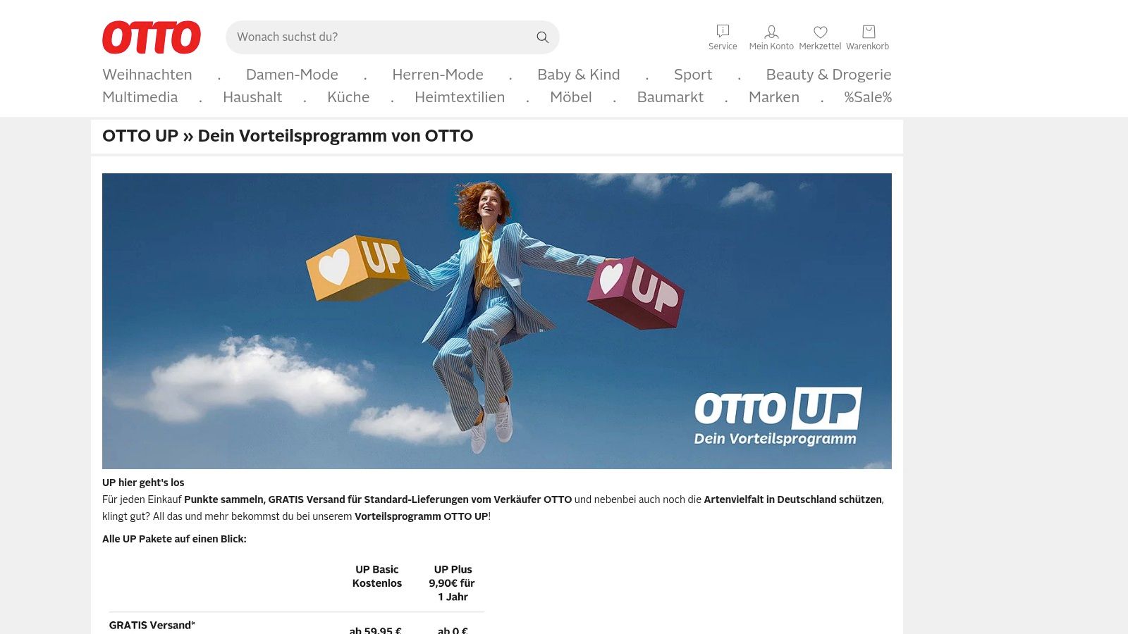 OTTO UP – Vorteils- und Punkteprogramm