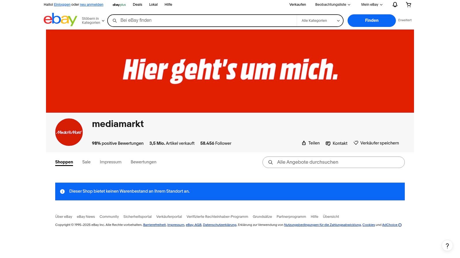 MediaMarkt offizieller eBay‑Shop