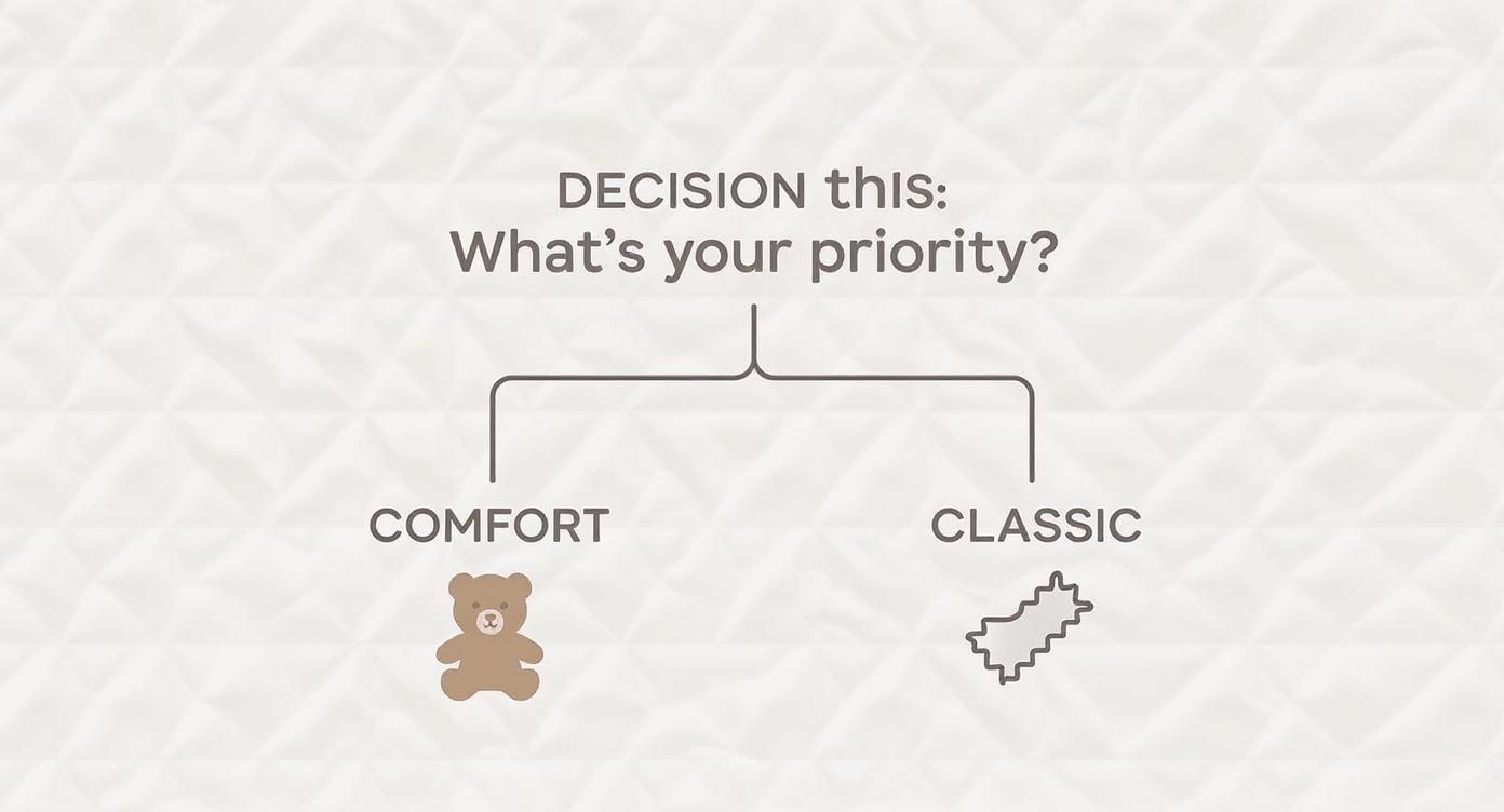 Infographic about fabric for quilt backing