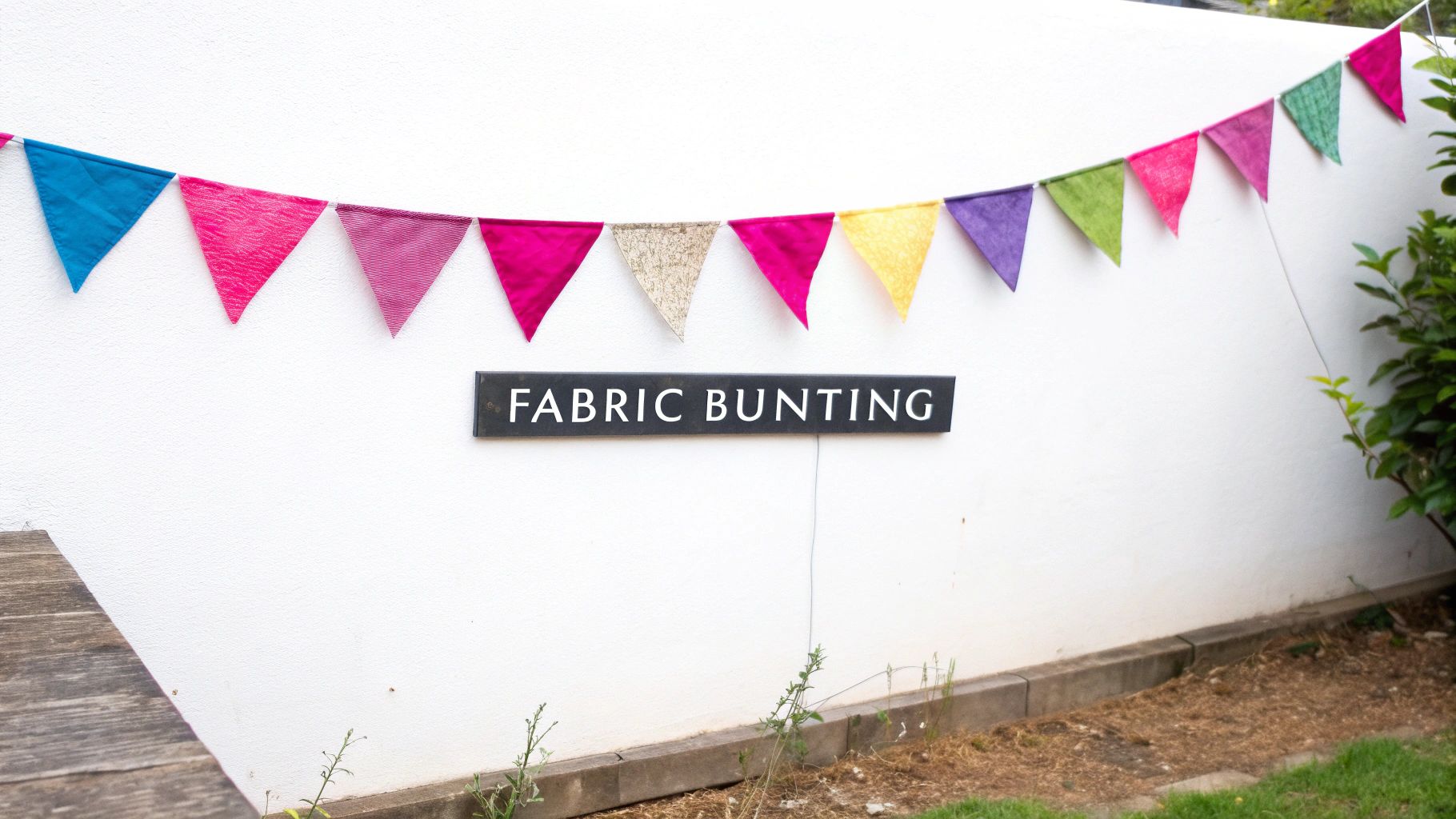 Reusable Fabric Bunting and Garland