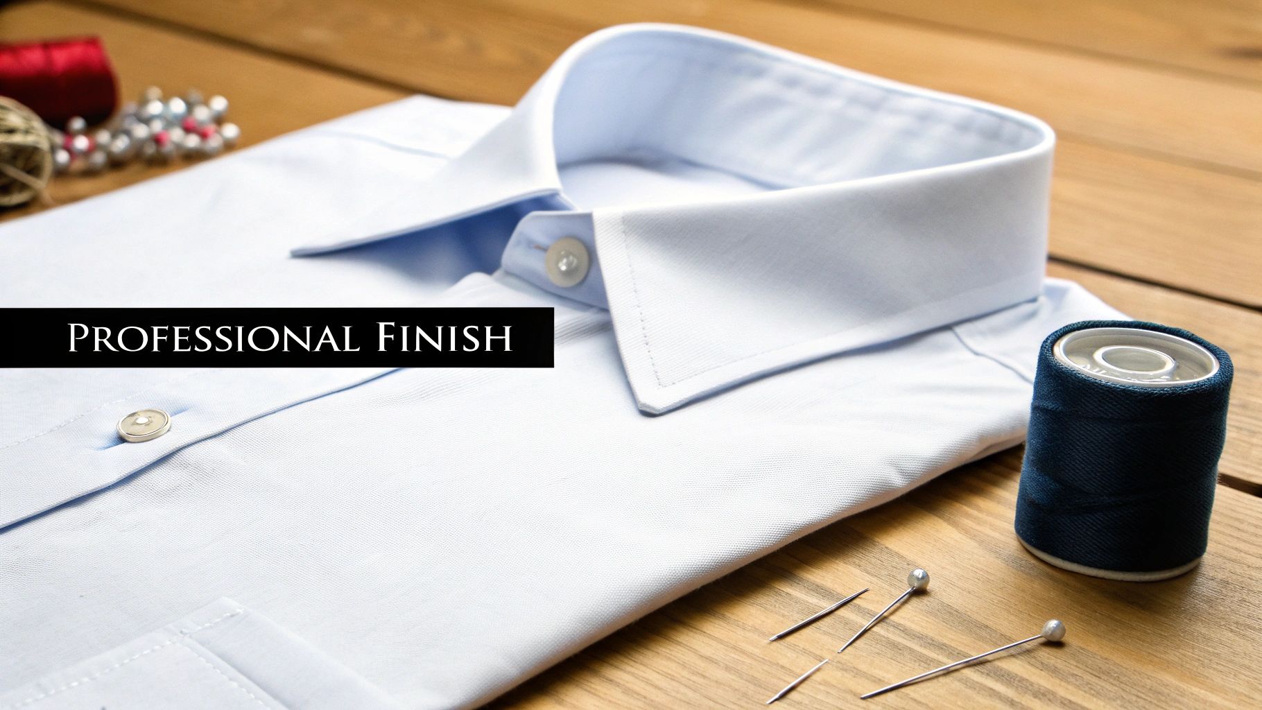 A sewing machine working on fabric with fusible interfacing attached to one piece.