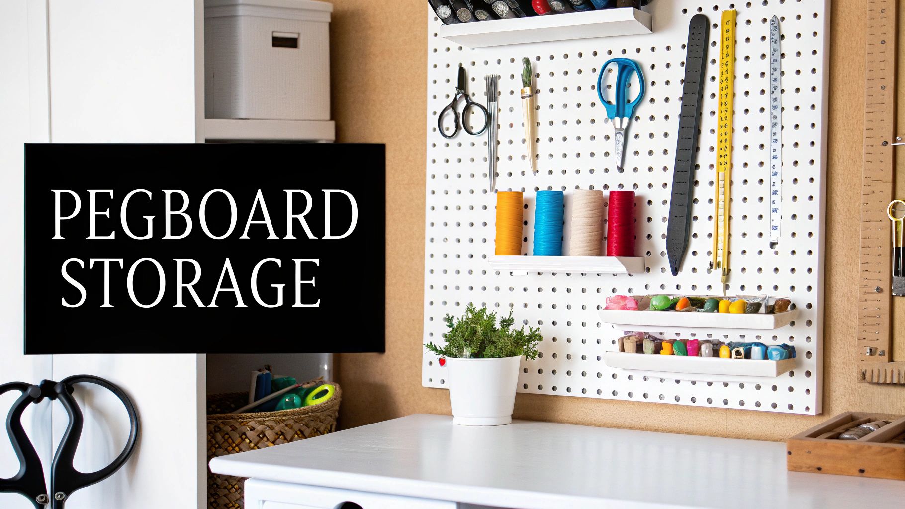 Pegboard Wall Organization System