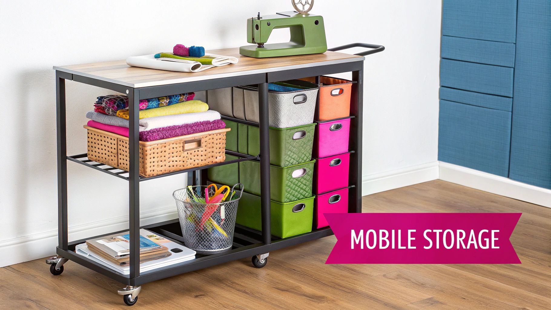 Rolling Cart Storage Station