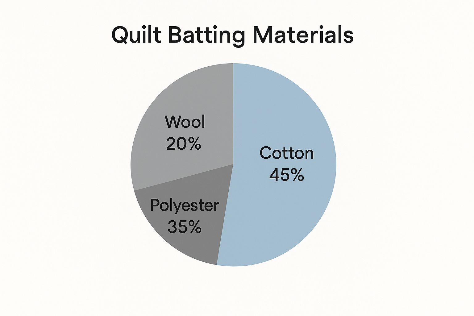 Infographic about batting for quilts