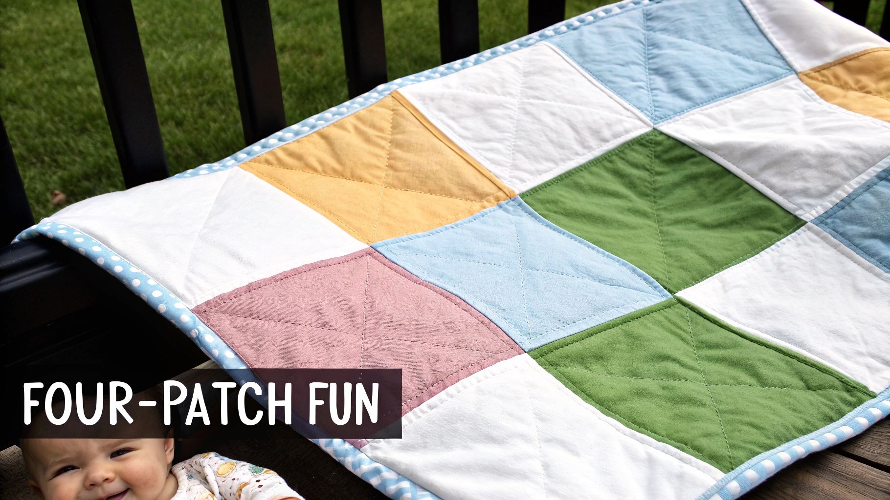 Four-Patch Baby Quilt