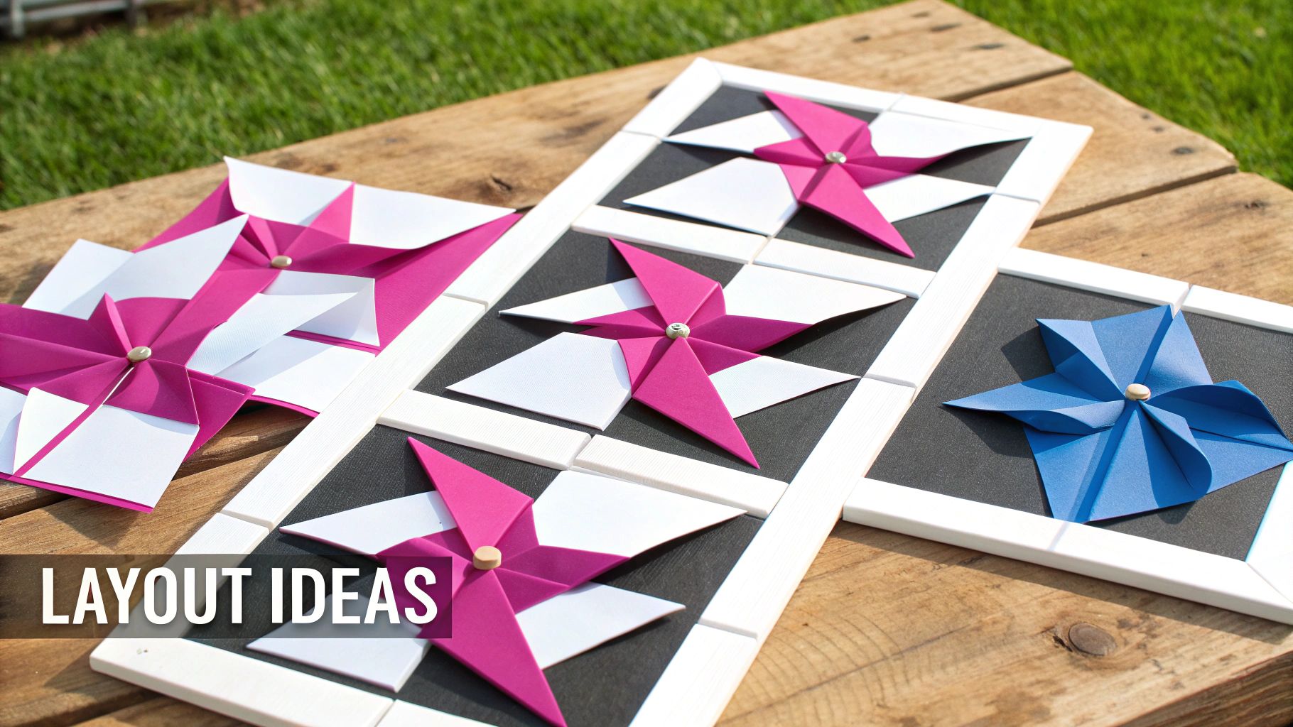 Dynamic Pinwheel Quilt Layout