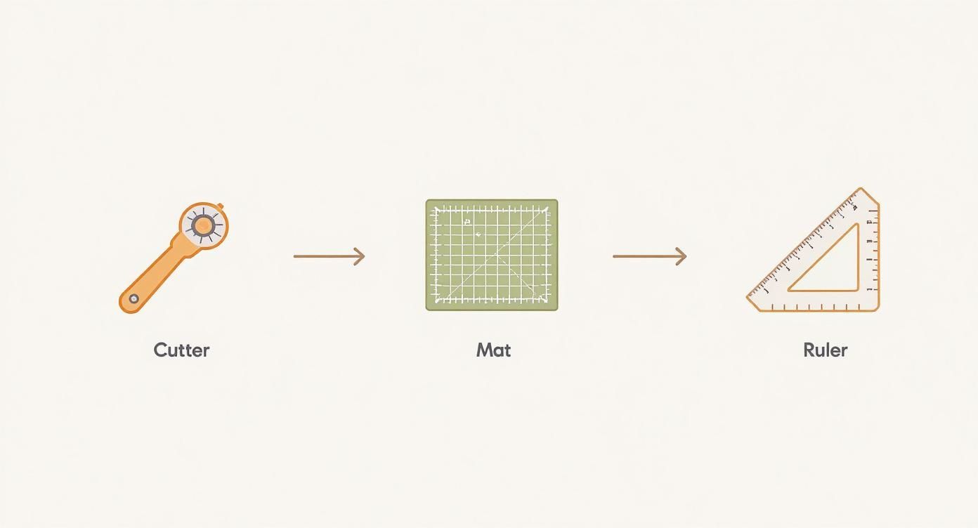 Infographic about easy quilt block pattern