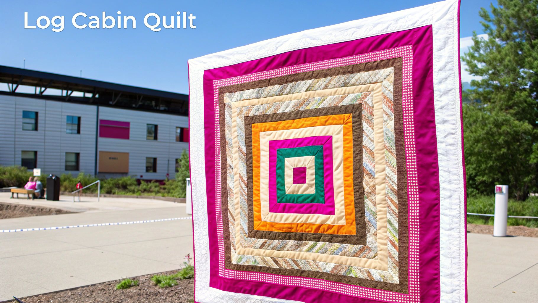 Infographic showing key data about Log Cabin