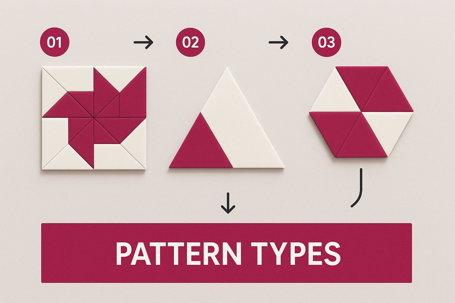 Infographic about basic quilt pattern