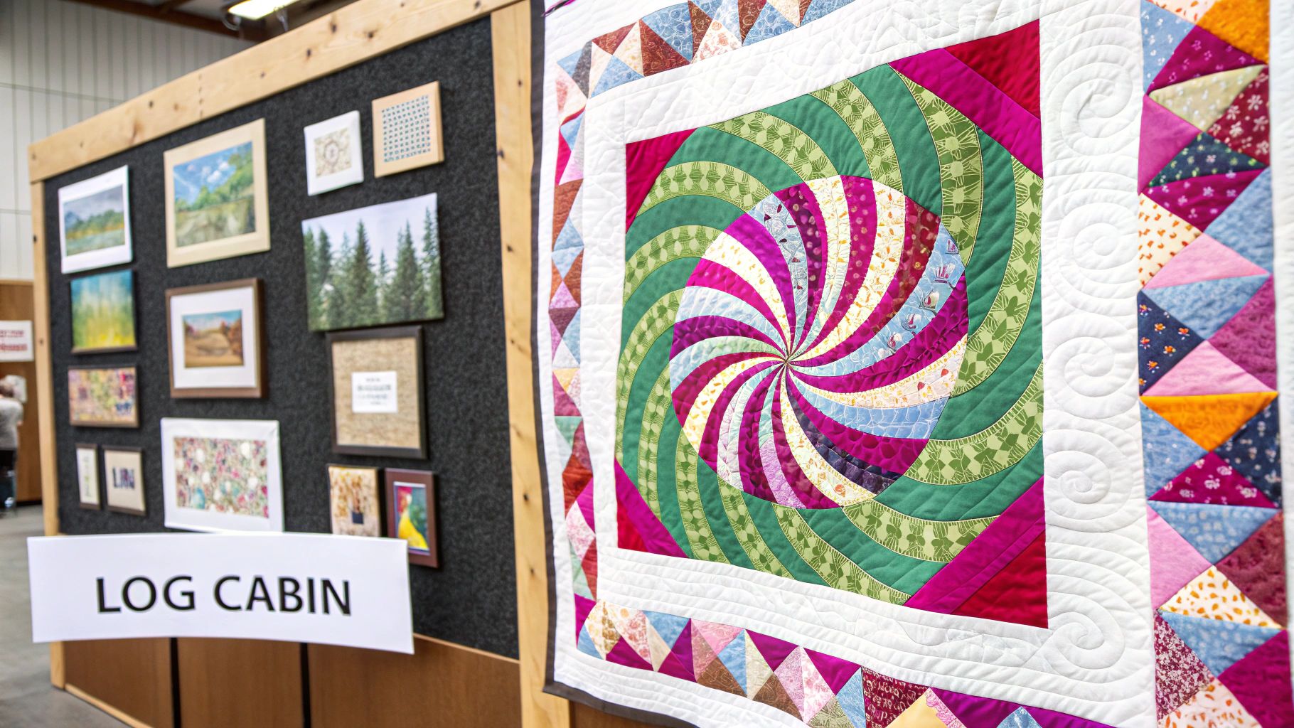 Log Cabin Quilt Pattern