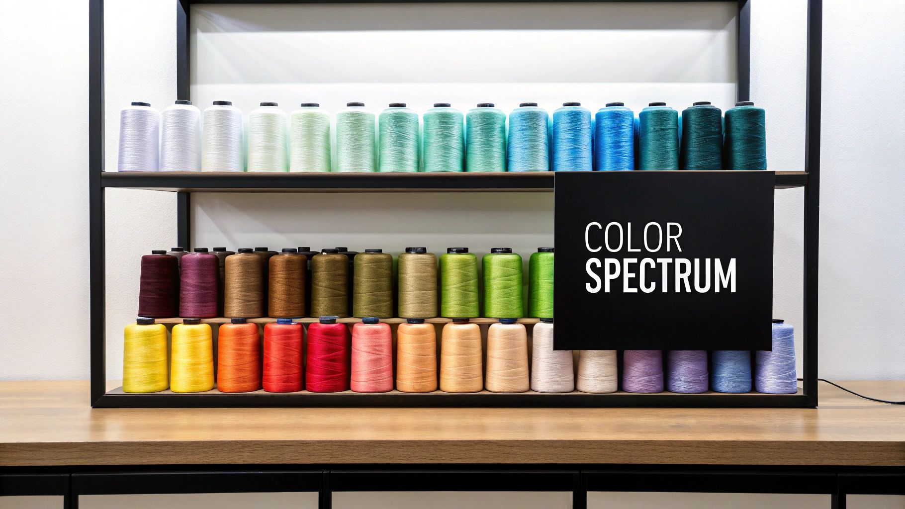 Thread Organization by Color Gradient