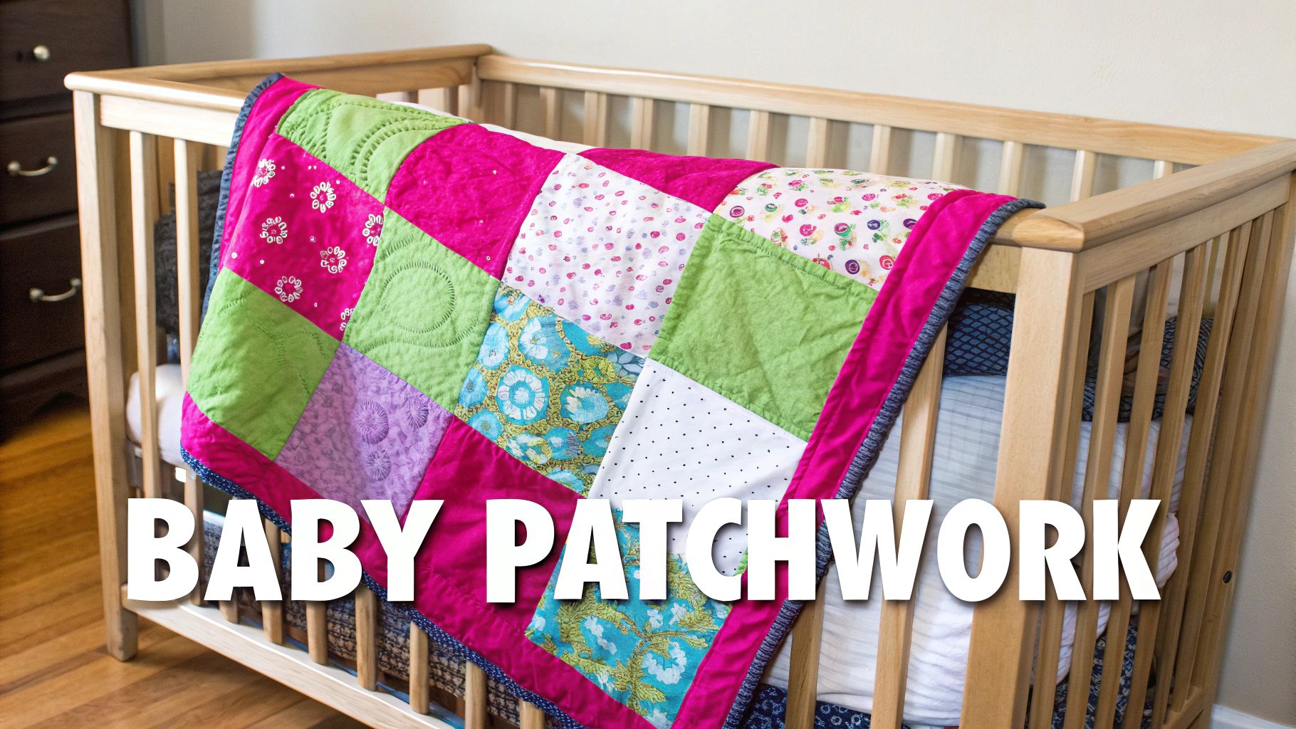 Simple Patchwork Baby Quilt