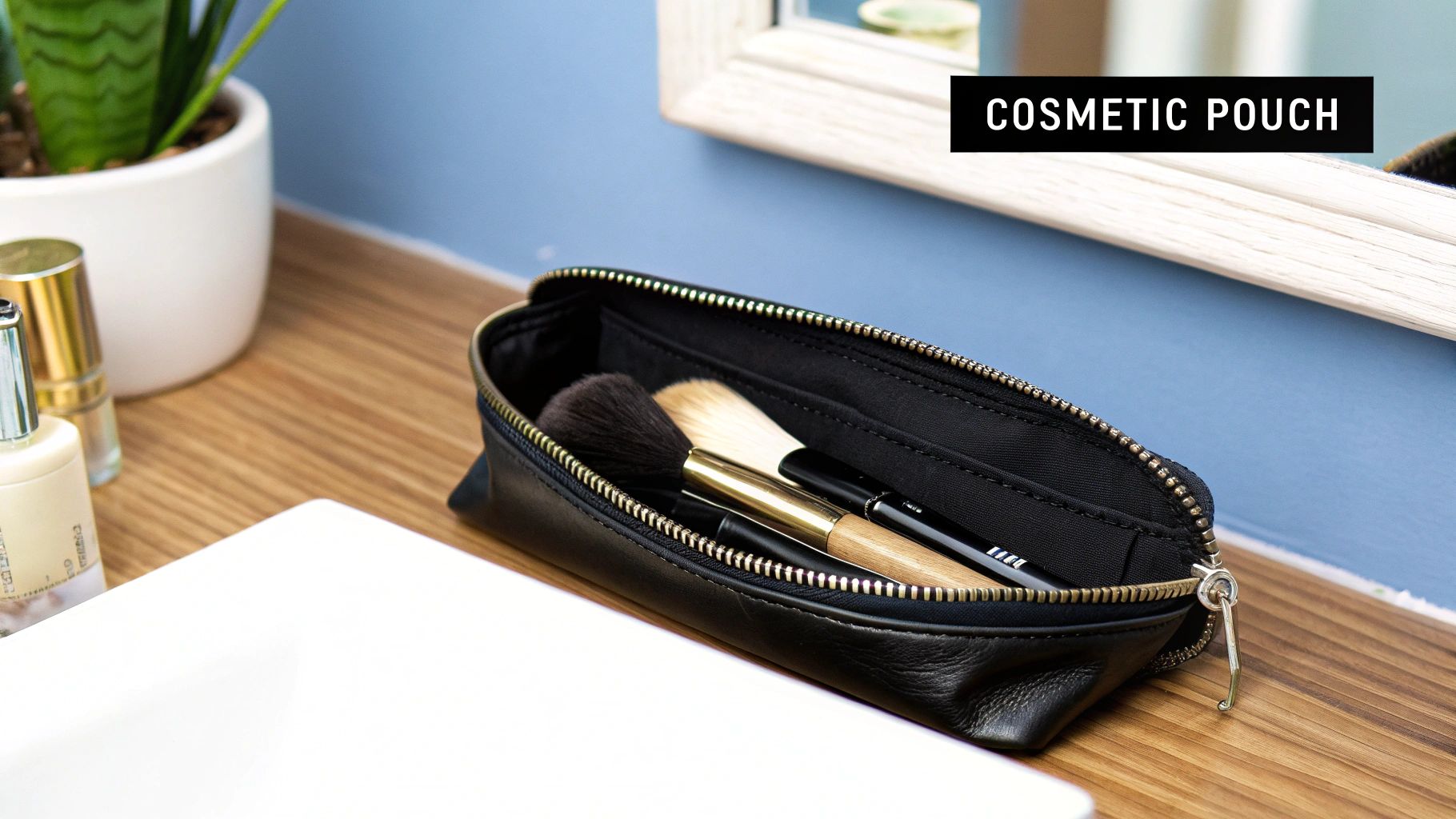 Zippered Pouches and Cosmetic Bags