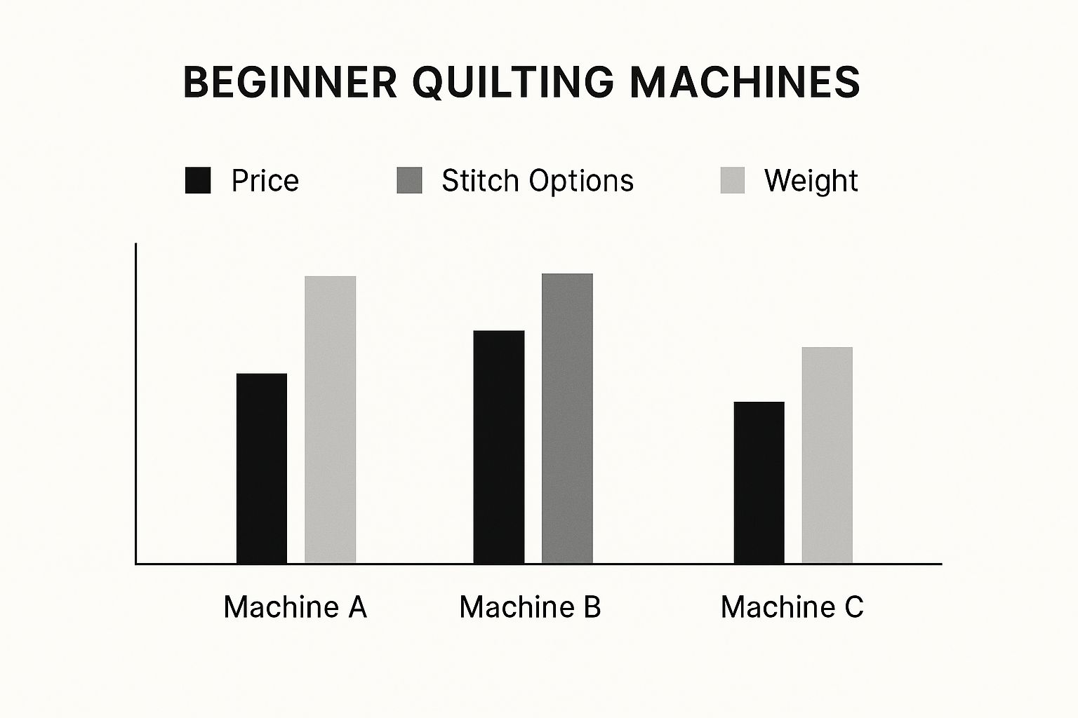 Infographic about best sewing machines for quilting beginners