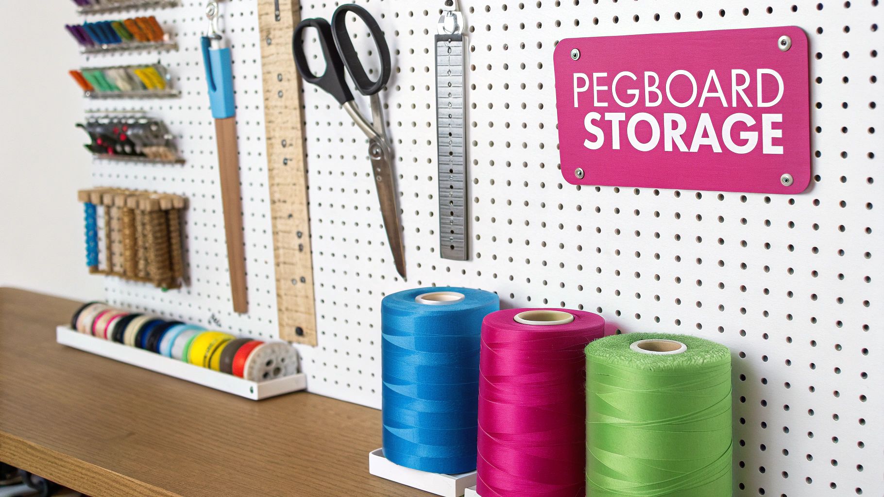 Pegboard Wall Organization System