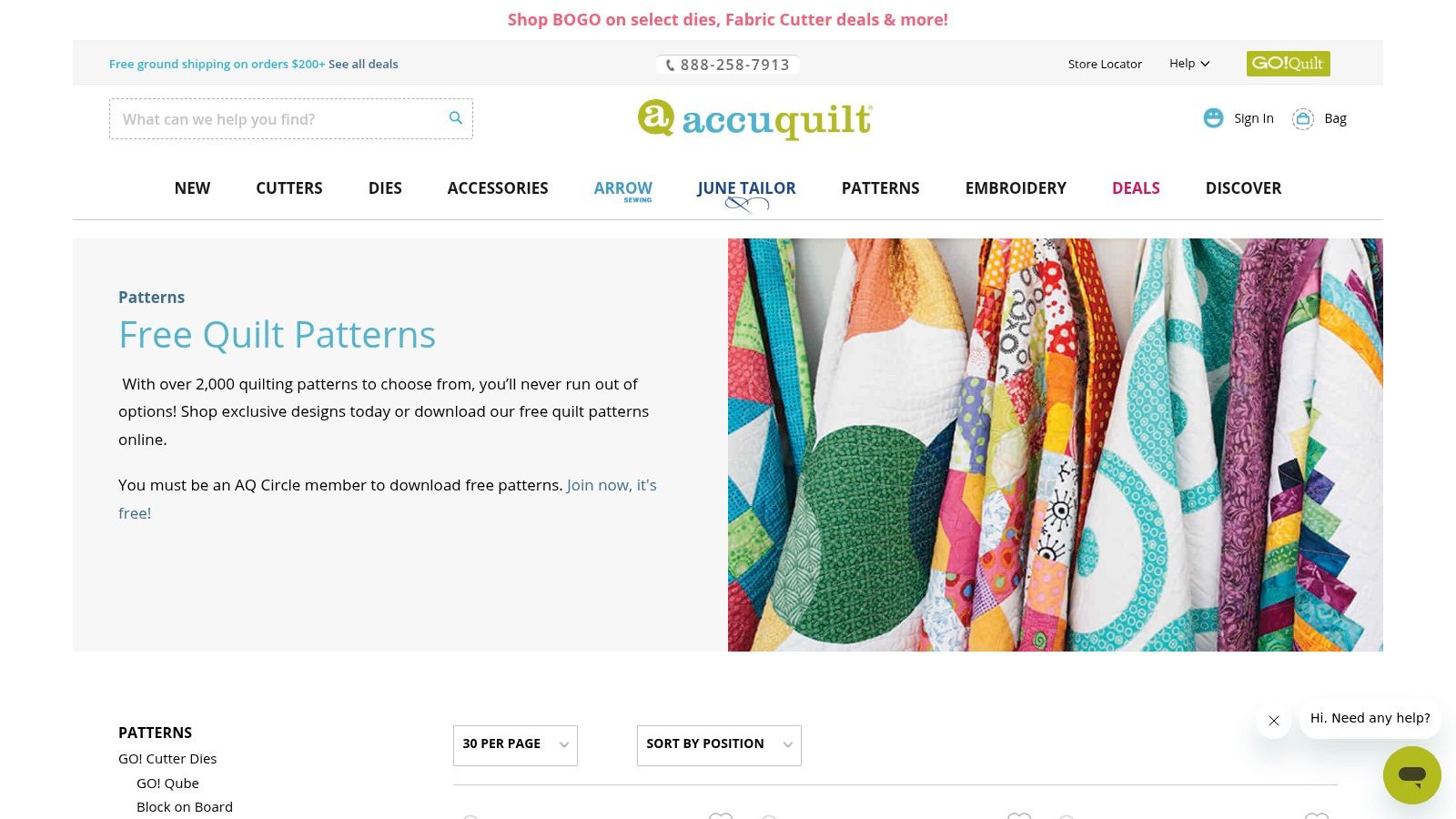 AccuQuilt – Free Quilt Patterns