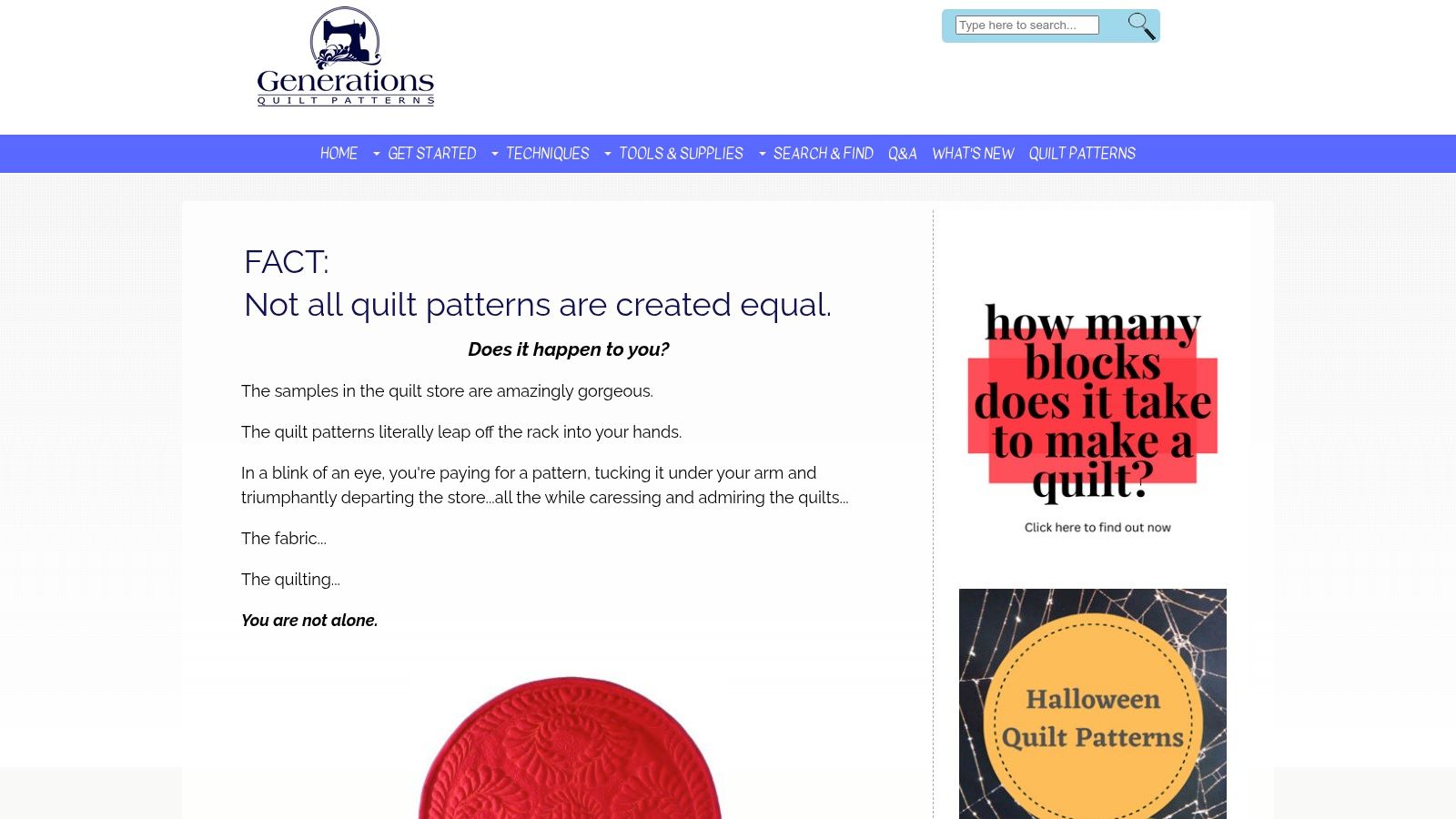 Generations Quilt Patterns
