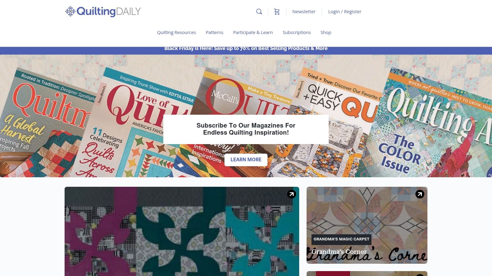 Quilting Daily (Fons & Porter, Quiltmaker, McCall’s)