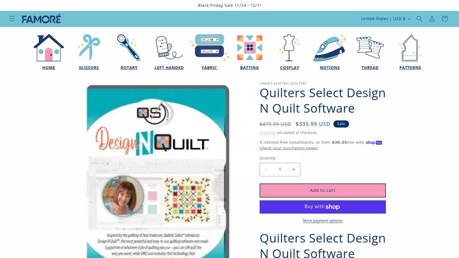 Quilters Select Design N Quilt Software