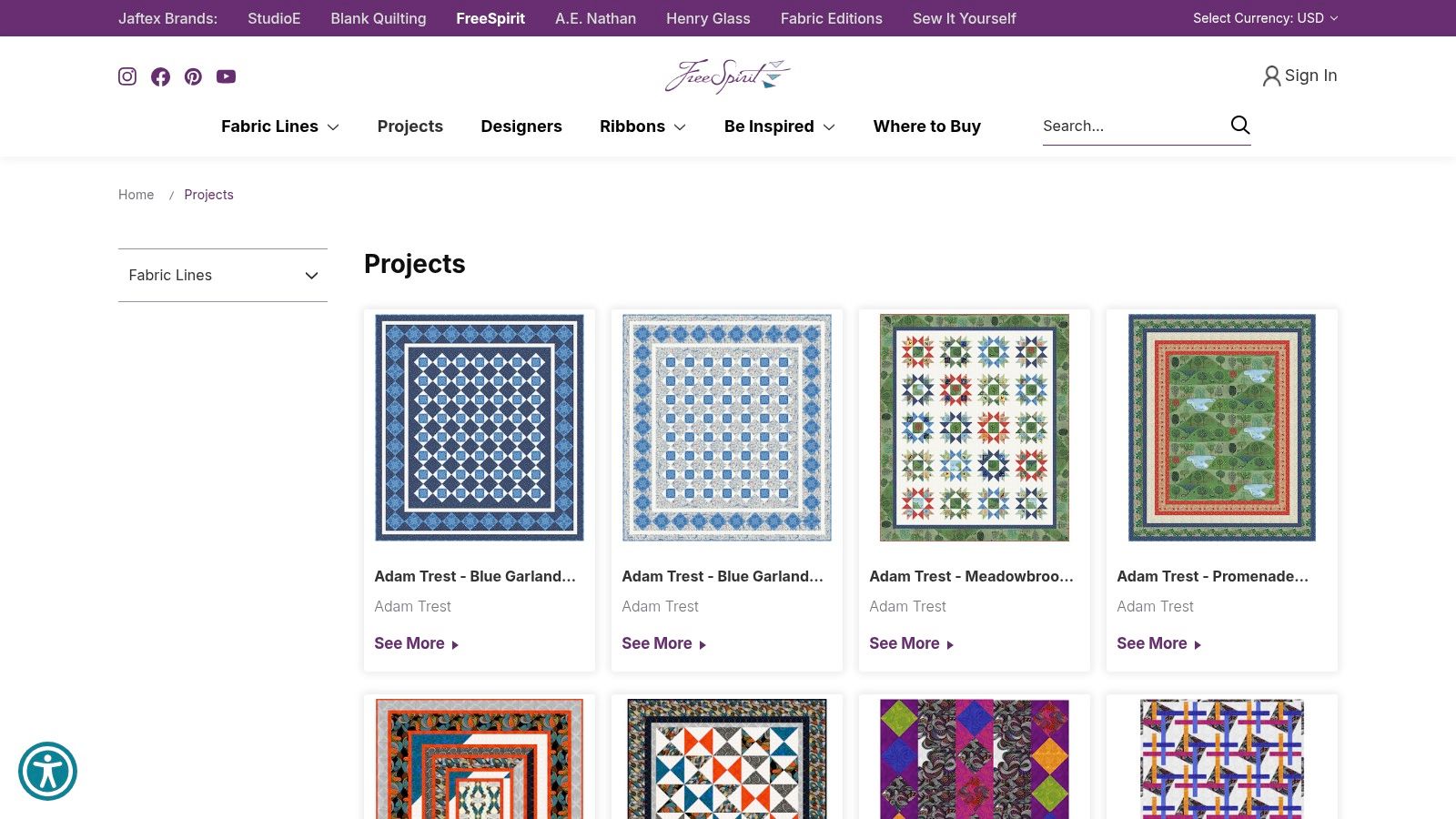 FreeSpirit Fabrics – Projects