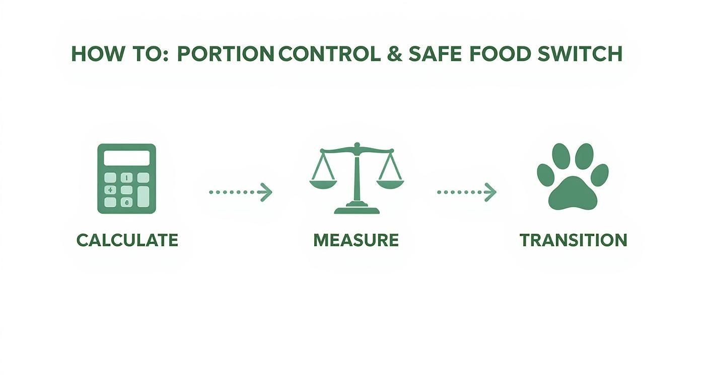 Infographic about choosing the right dog food