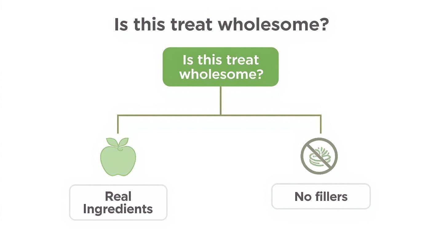 Infographic about wholesome dog treats
