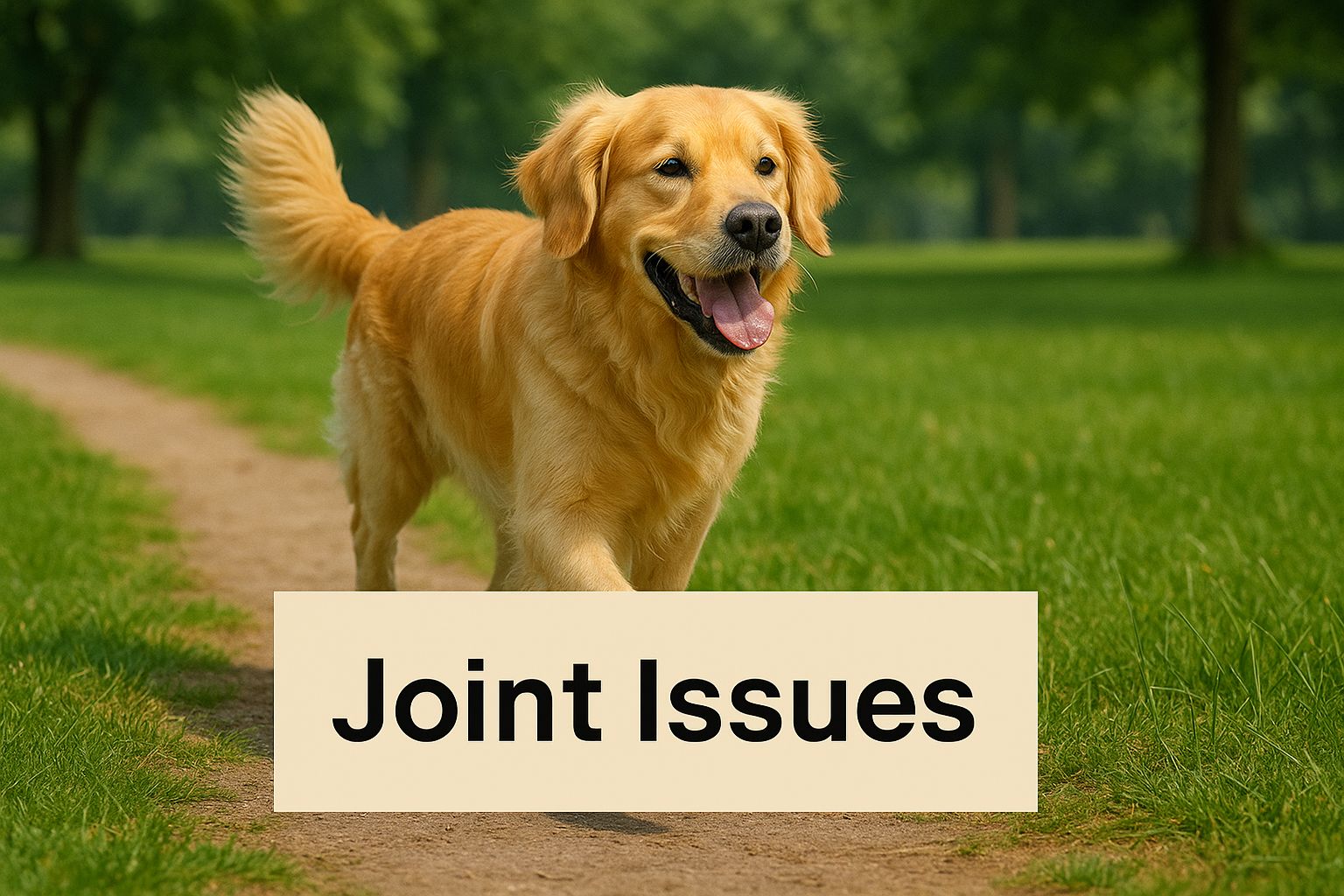 Infographic about natural dog joint supplements