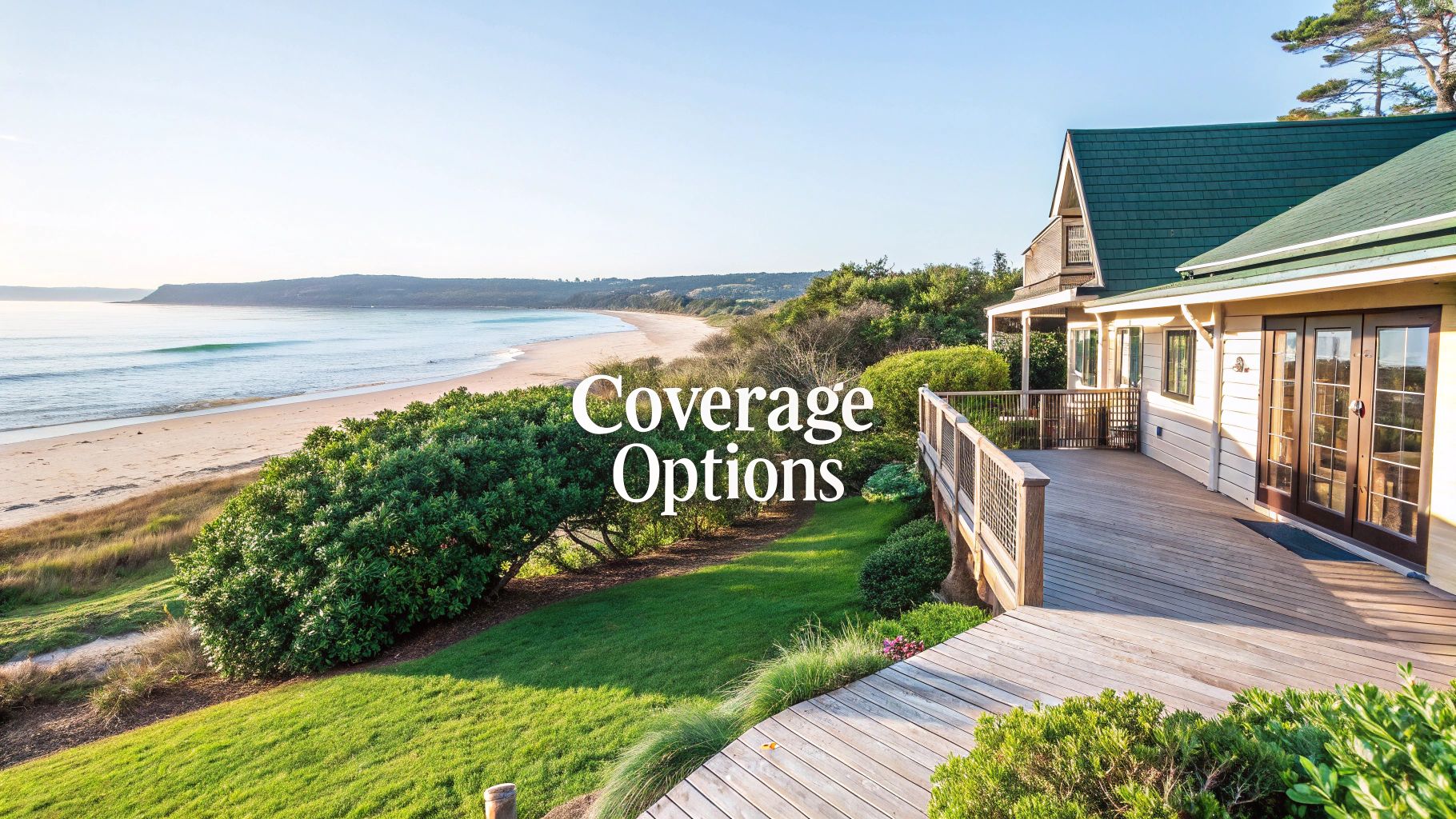Person standing in front of a modern lakeside vacation home