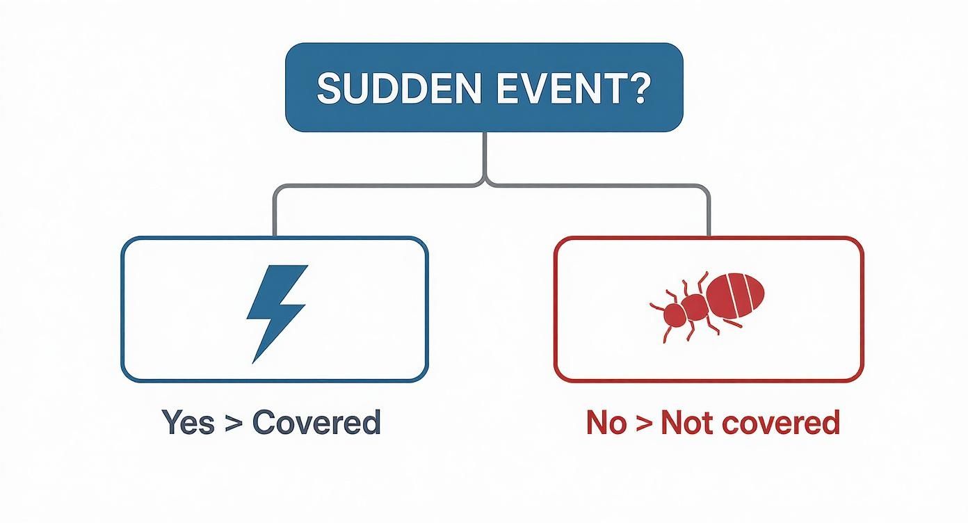 Infographic about does home insurance cover termites