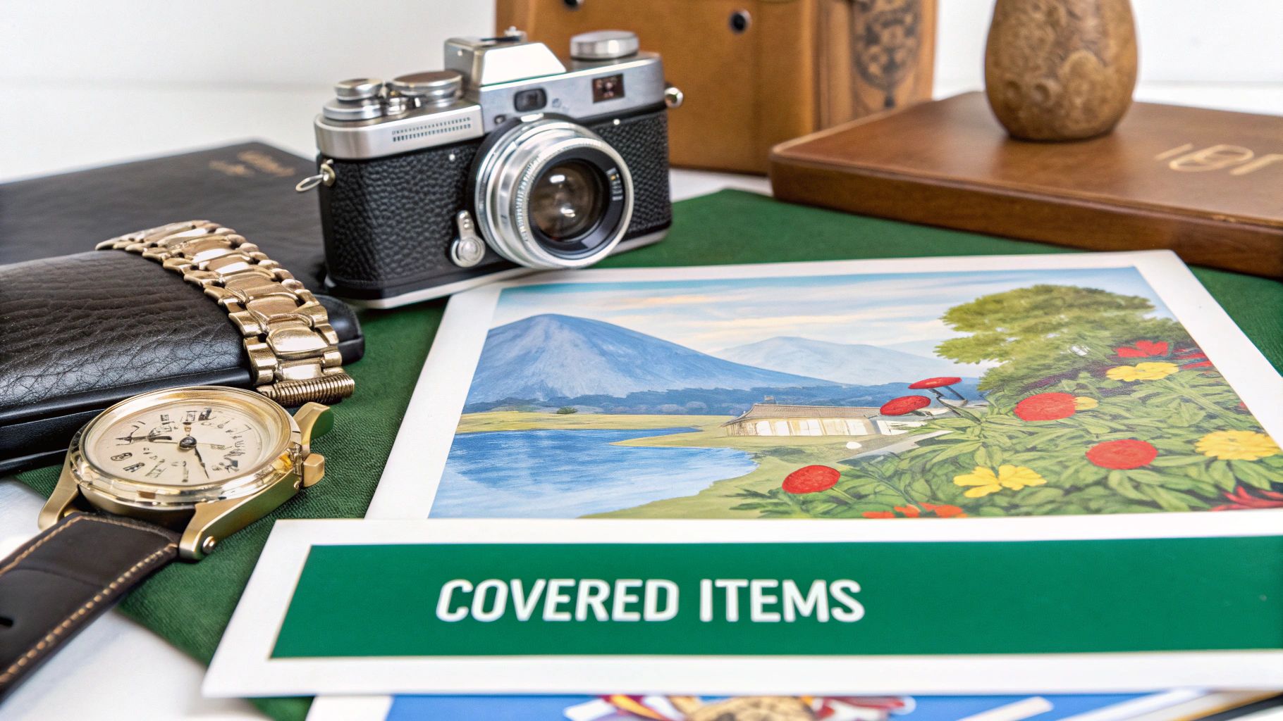 A close-up shot of a priceless vase, highlighting its intricate details and fragile nature, illustrating what a VPP policy protects.