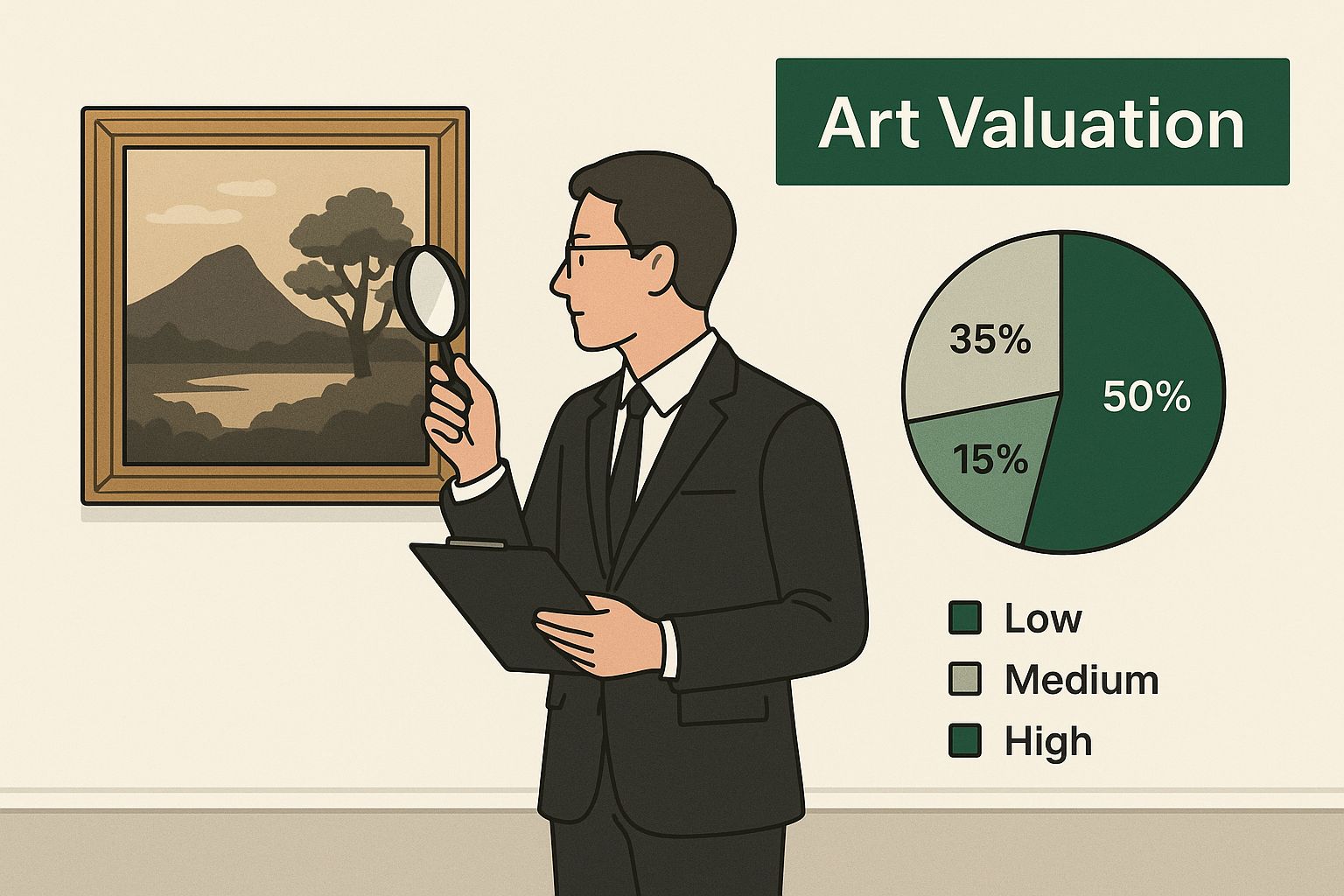 Infographic about insuring fine art