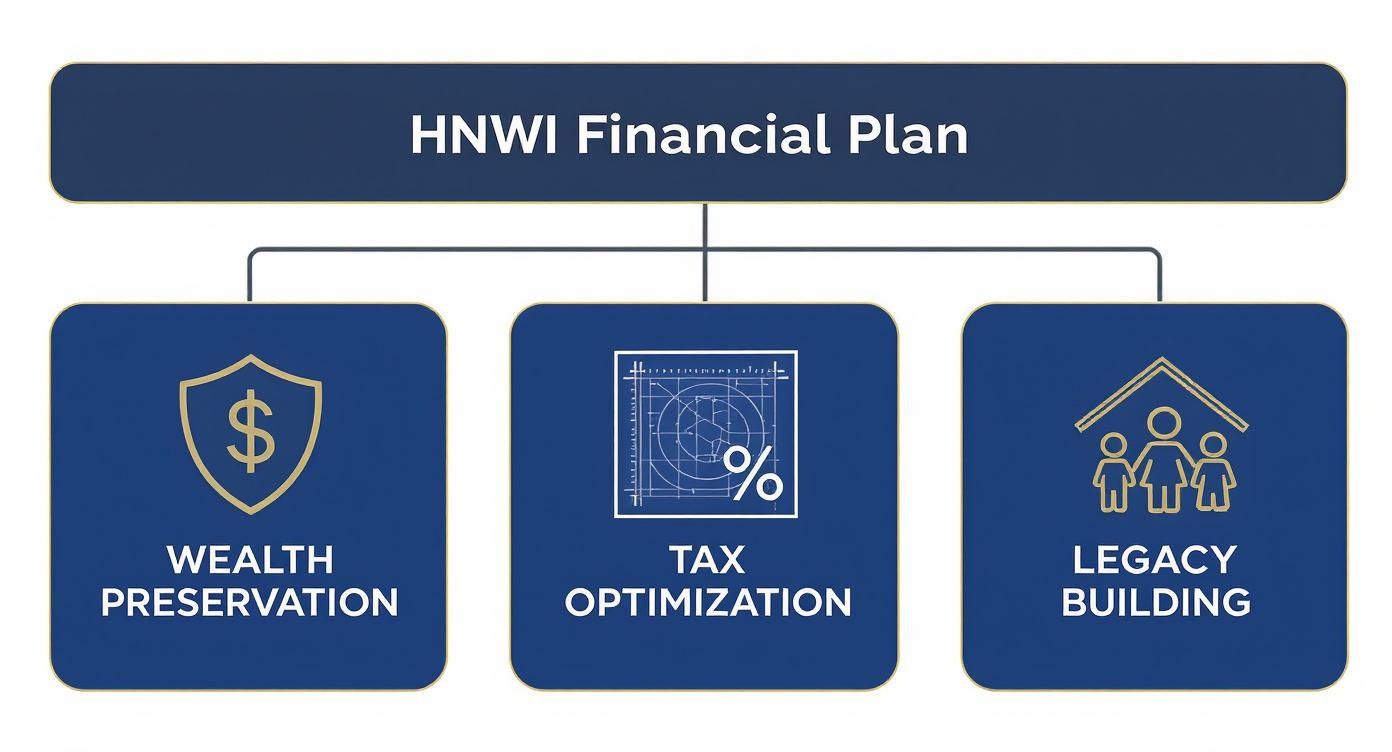Infographic about financial planning for high net worth individuals