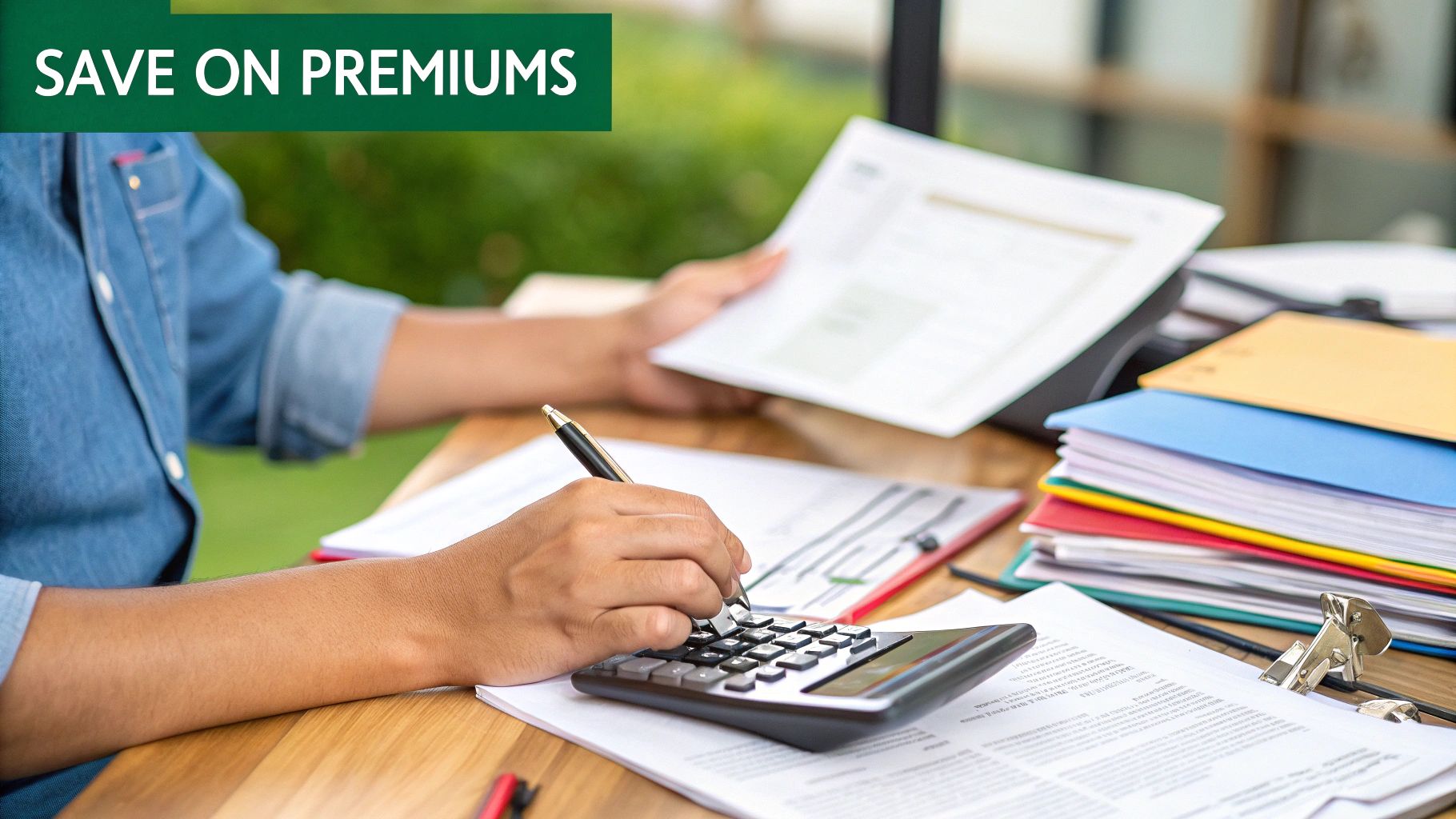 A magnifying glass hovering over a price tag, symbolizing the analysis of insurance costs.