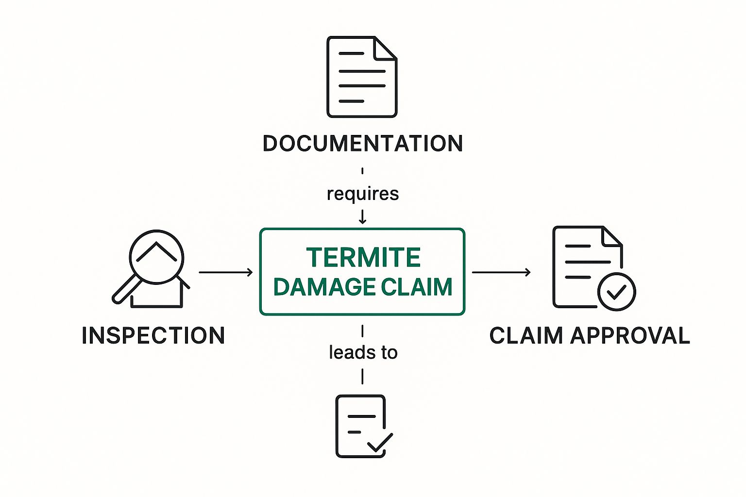 Infographic about does homeowners insurance cover termites