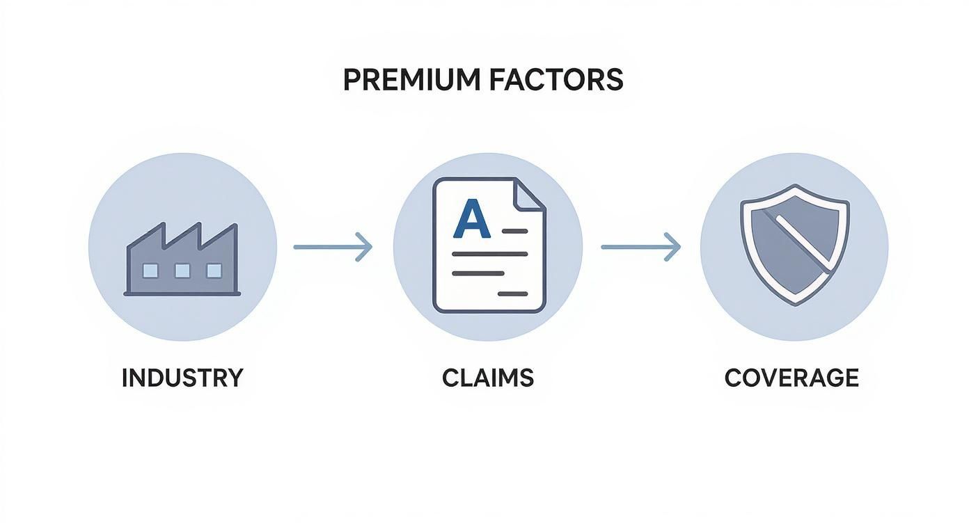 Infographic about general liability insurance cost