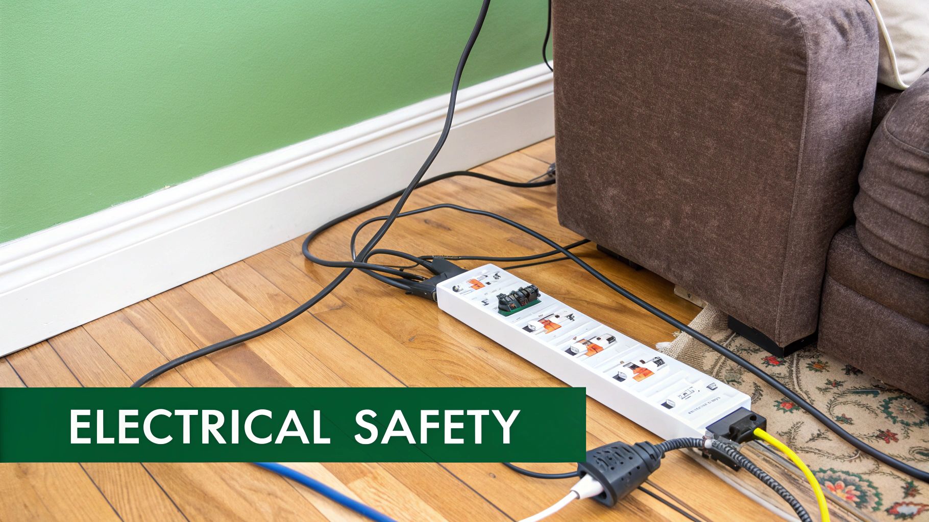 A professional inspects a home's electrical panel, highlighting the importance of electrical safety.