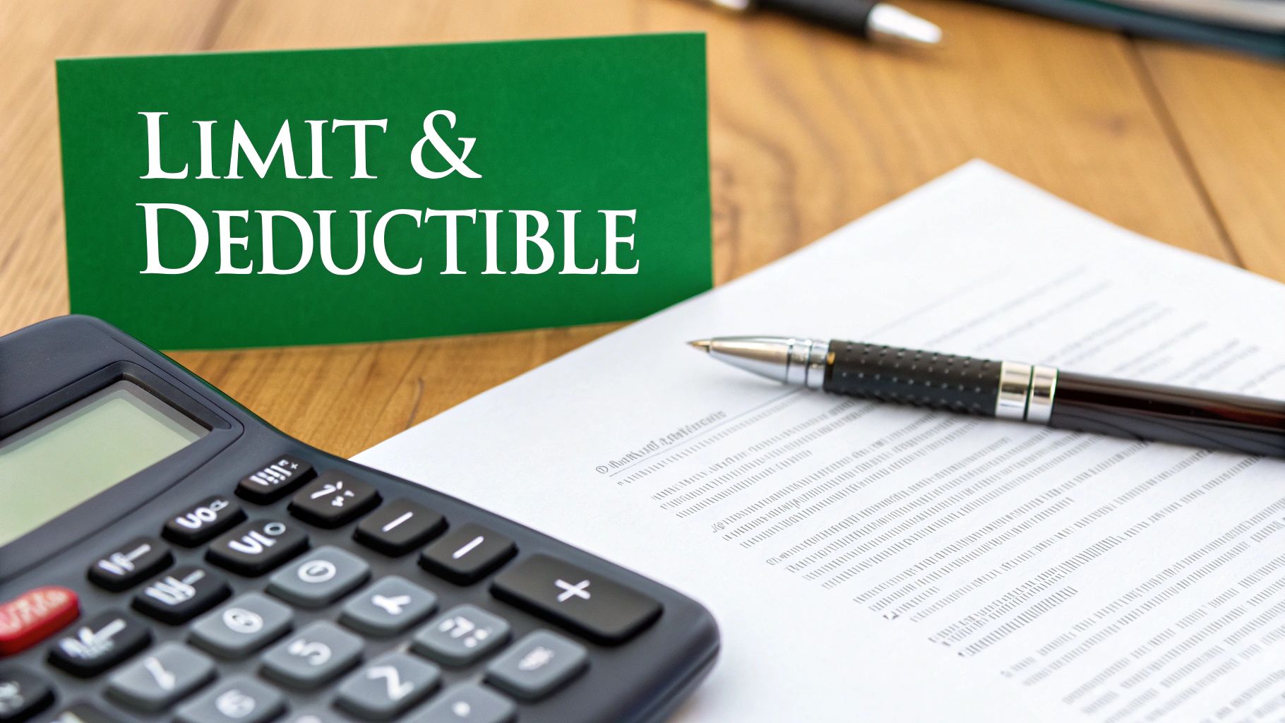 A person using a calculator to review financial documents, signifying careful planning.