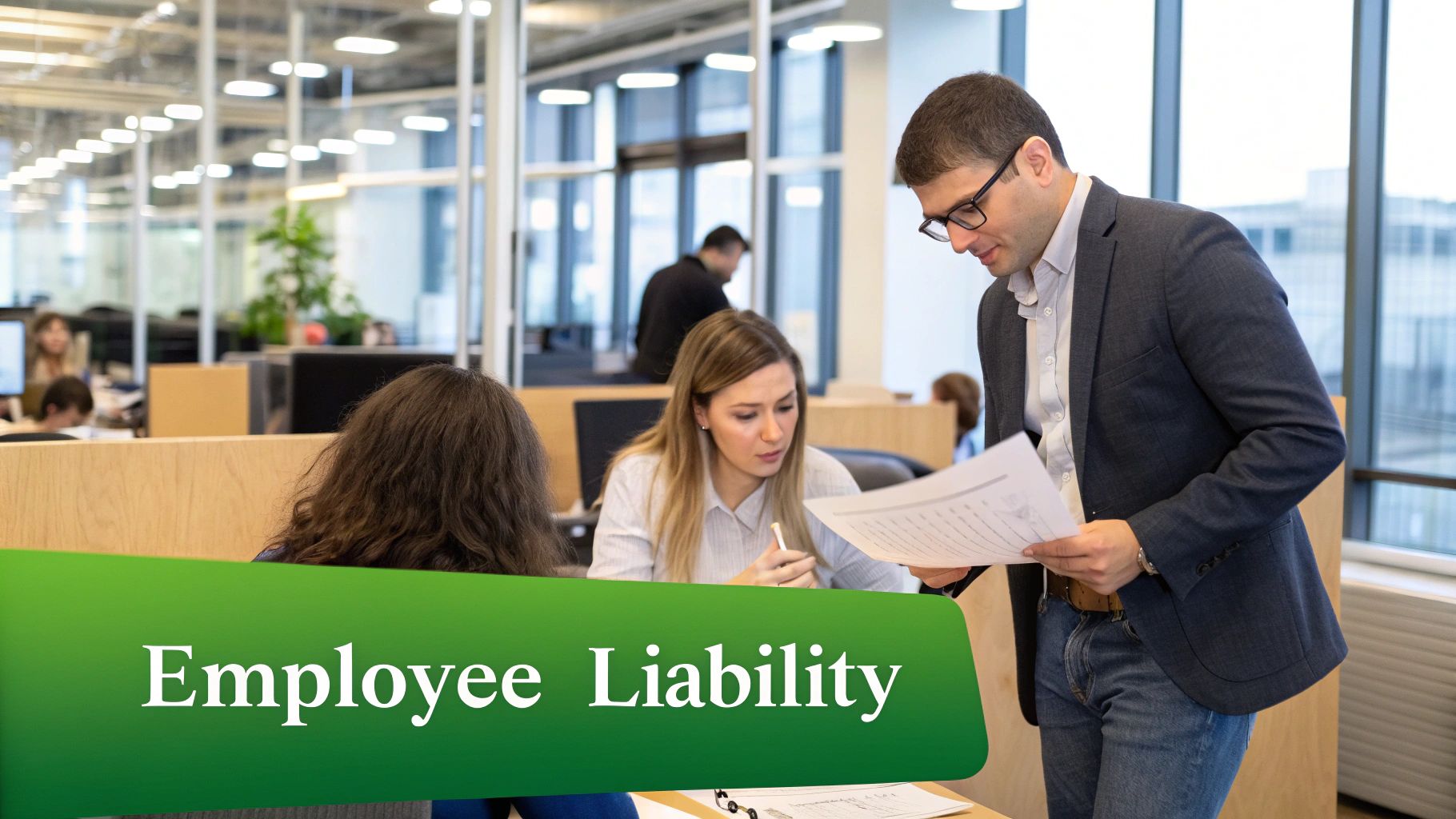 Think of liability insurance for employees like a bodyguard for your business relationships.