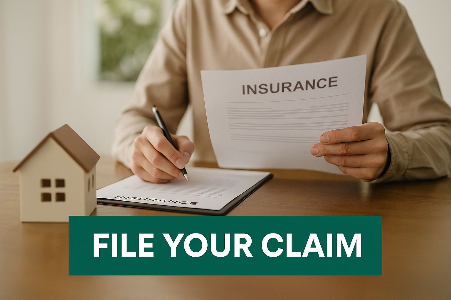Infographic about homeowner insurance claim process