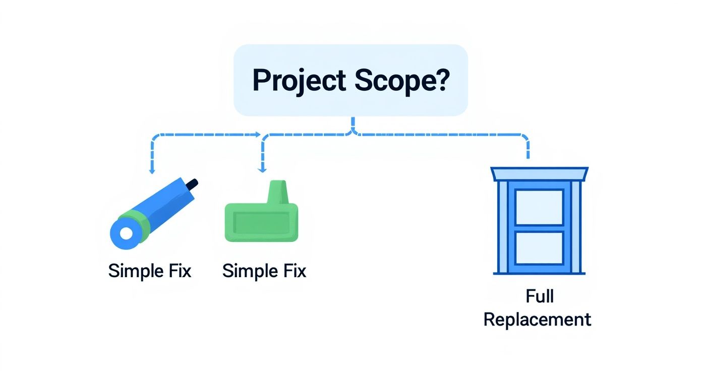 Infographic about diy or don’t? how to know when you need a pro for your window project