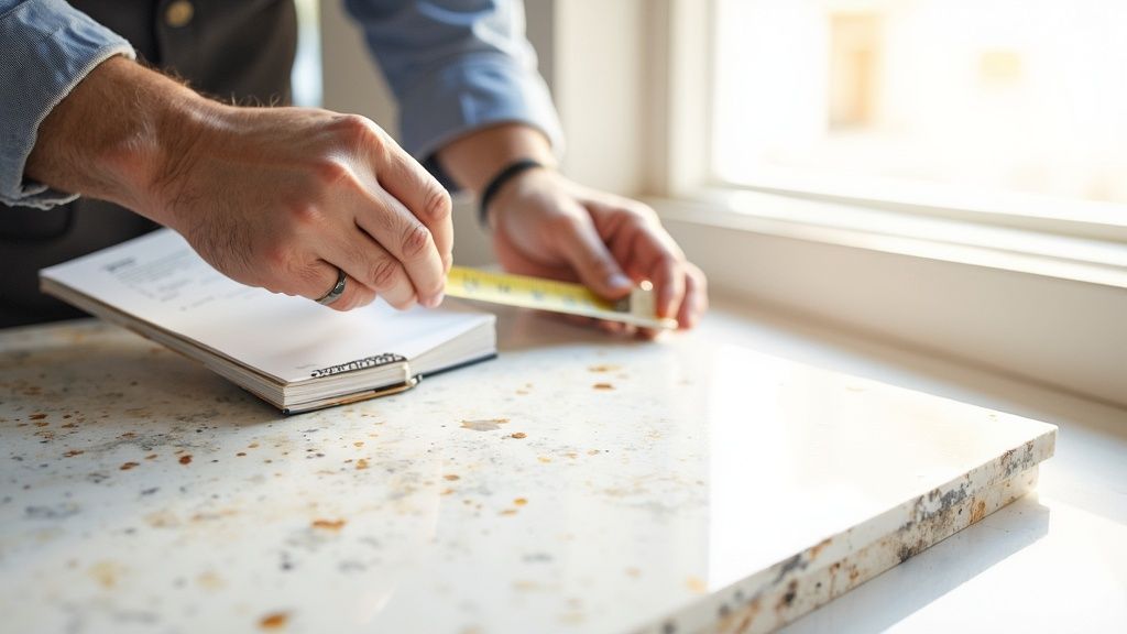 Inspecting Quartz Slabs