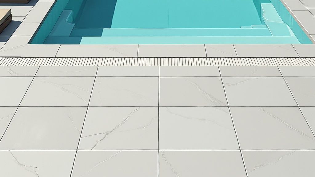 Porcelain Tile Pool Deck