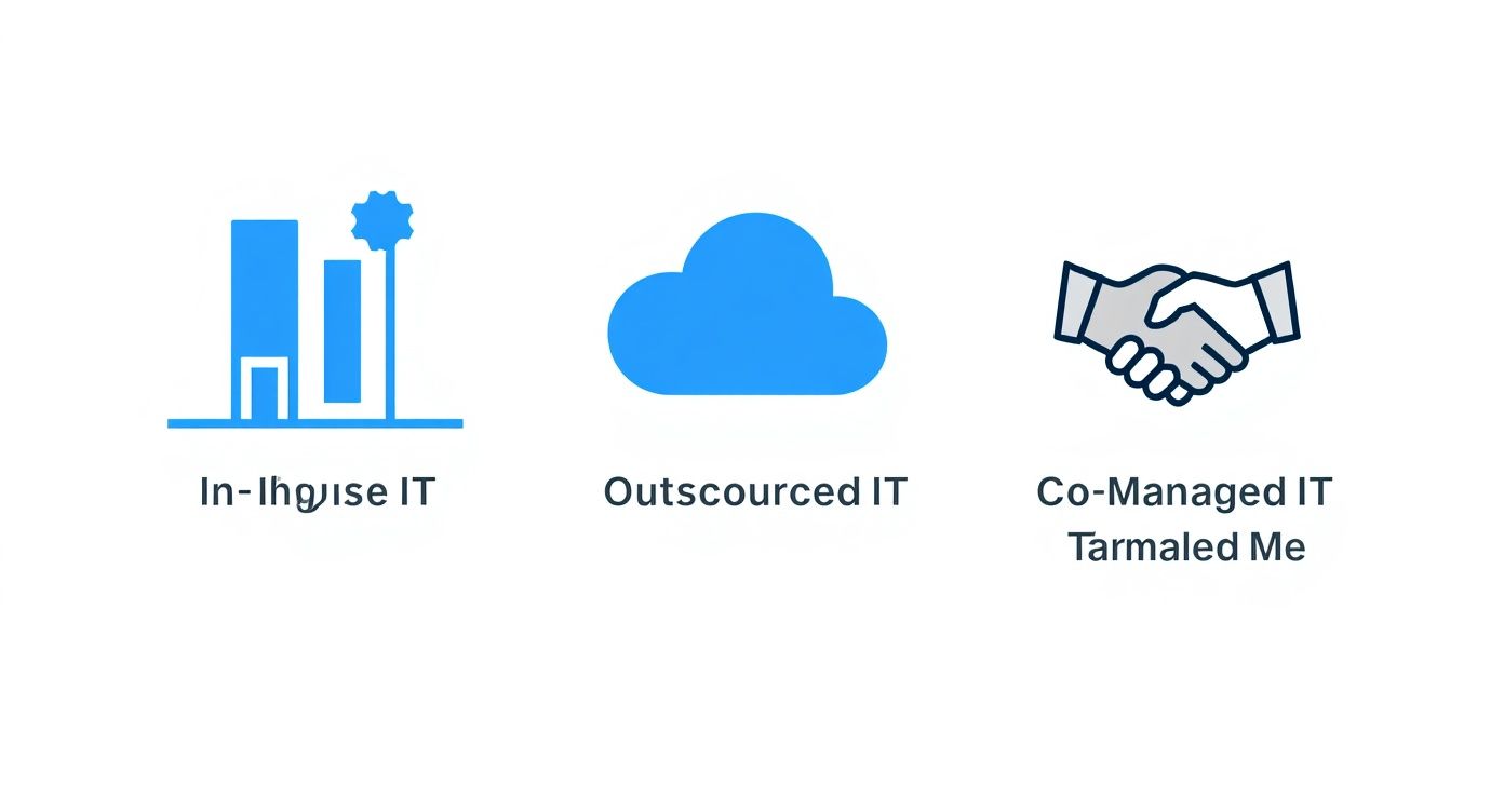 Infographic about the smart business owner’s guide to co-managed it in aptos