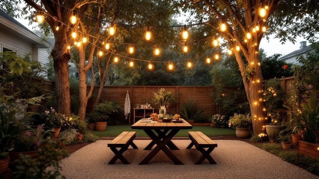 String Light Canopy