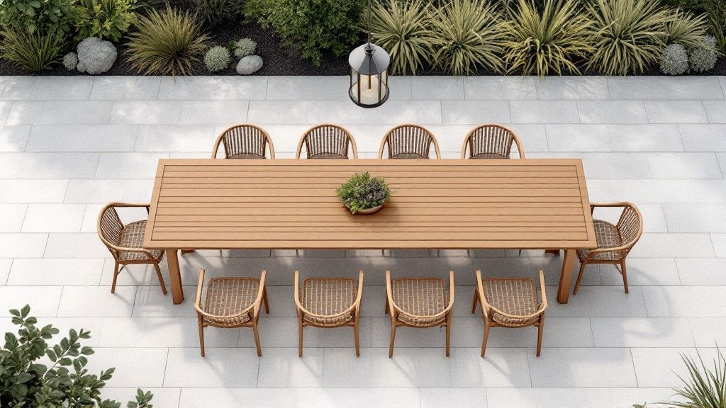 Outdoor Dining Setup